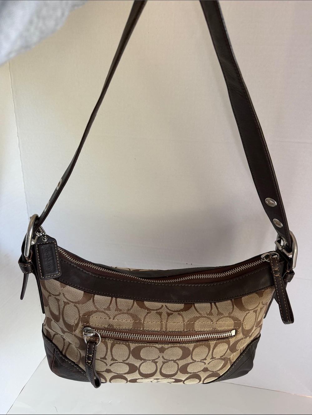 Coach Brown  Crossbody with Beige Interior